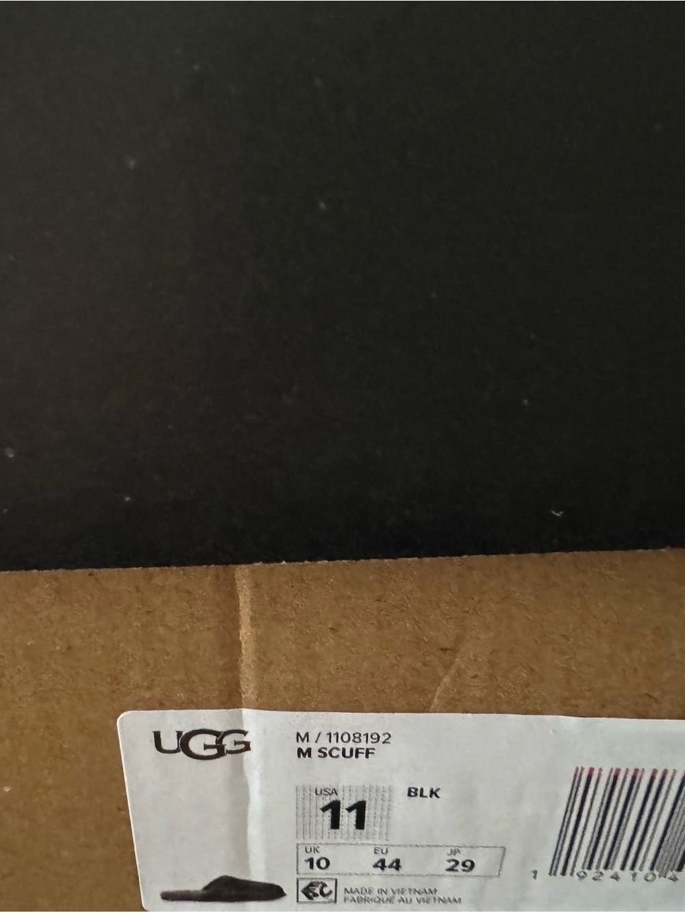 UGG Men's Gray Suede Slip-On Slippers - Picture 4 of 4